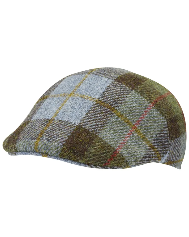 Wellington of Bilmore Harris-Tweed Schiebermütze Henry aus Schurwolle in Oliv
