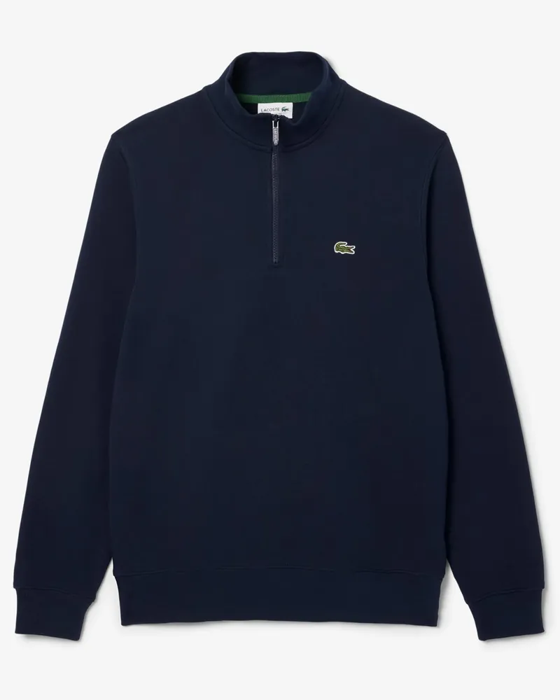 Lacoste Sweat-Troyer mit kleinem Krokodil-Aufnäher, Classic Fit in Marine