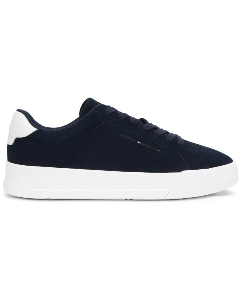 Tommy Hilfiger Sneaker aus Veloursleder mit Label-Schriftzug in Marine