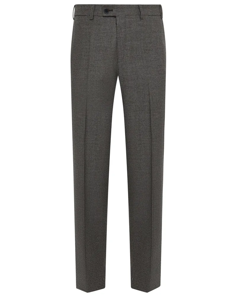 Hiltl Flanell-Stoffhose Piacenza aus Schurwolle, Regular Fit in Beige