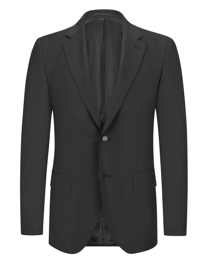 HUGO BOSS Anzugsakko mit Stretchanteil aus Super 150-Schurwolle in Schwarz