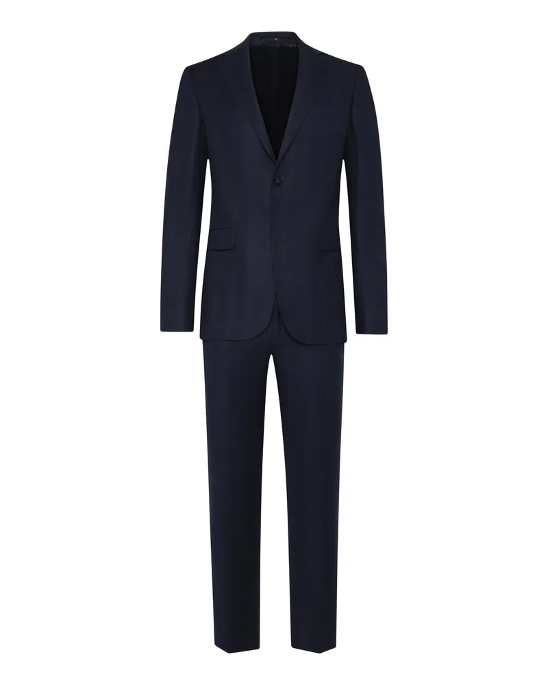 Dressler Softer Anzug aus Schurwolle, Relaxed Fit in Marine