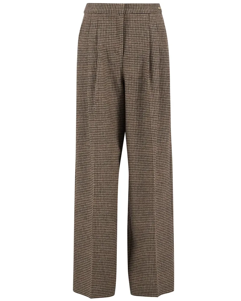 Barbour Weit fallende Damen-Wollhose Sophia in Braun