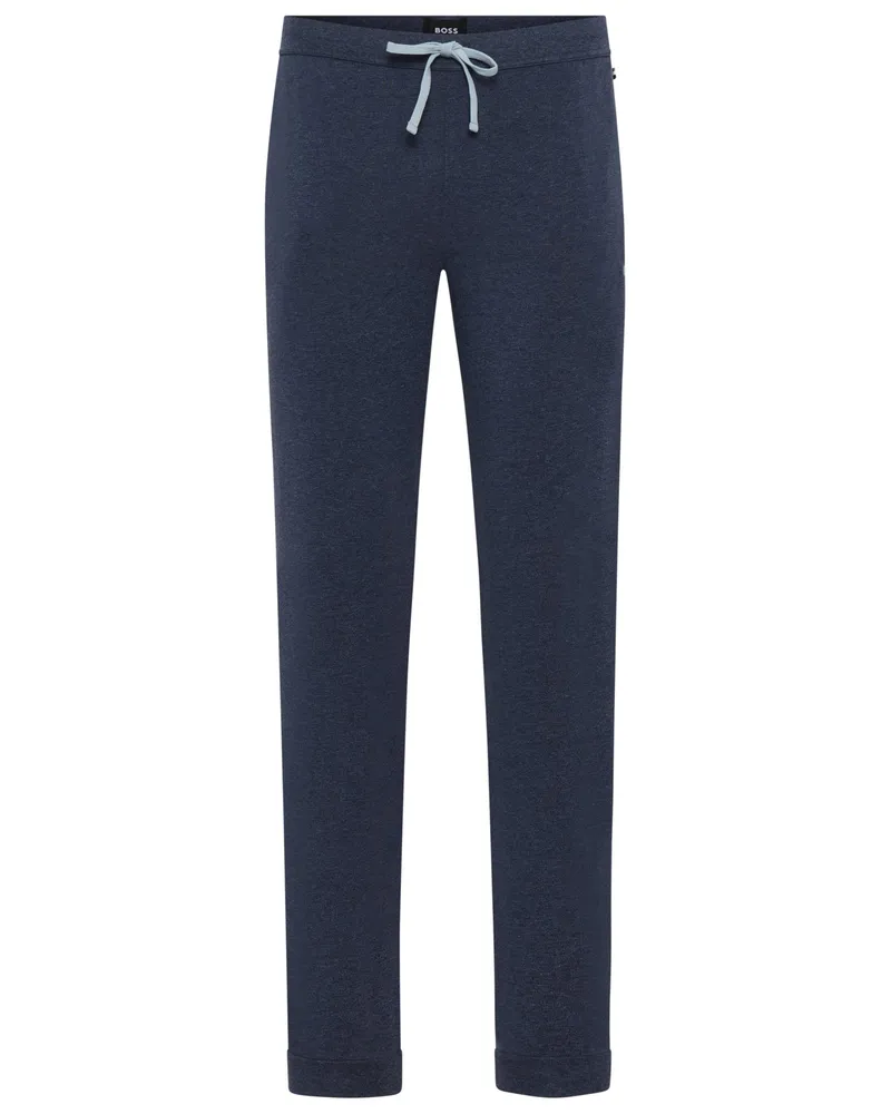 HUGO BOSS Homewear-Sweatpants mit gesticktem Logo in Denim
