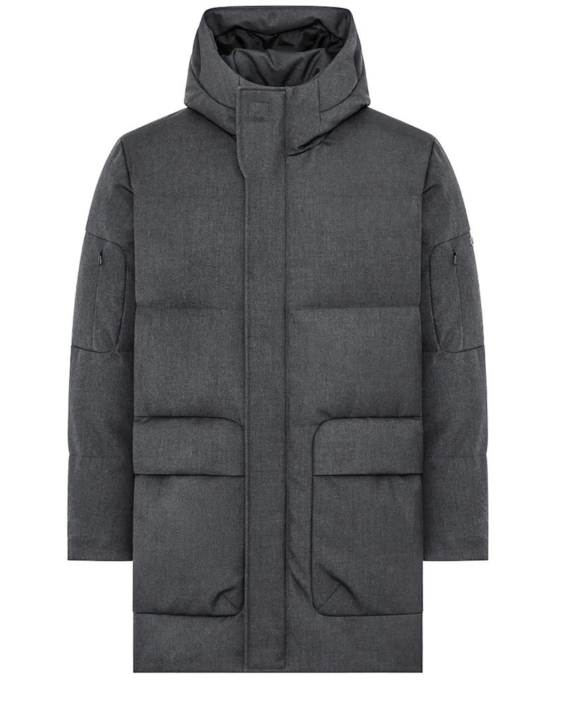 DUNO Parka Dynamite P mit Daunenfüllung und FIDLOCK-Verschluss in Grau