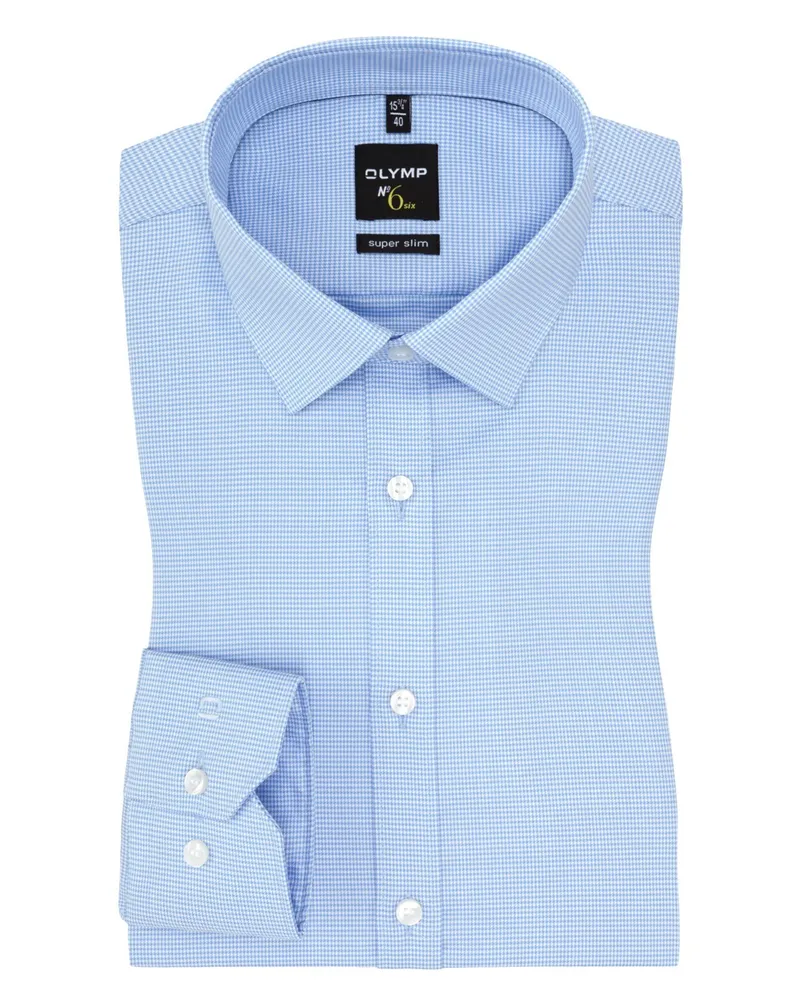 Olymp No. Six super slim Hemd in Hellblau