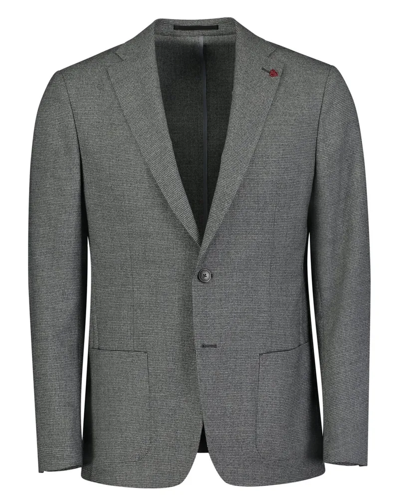 Roy Robson Anzugsakko mit Stretchanteil und Pepita-Muster, Slim Fit in Anthrazit