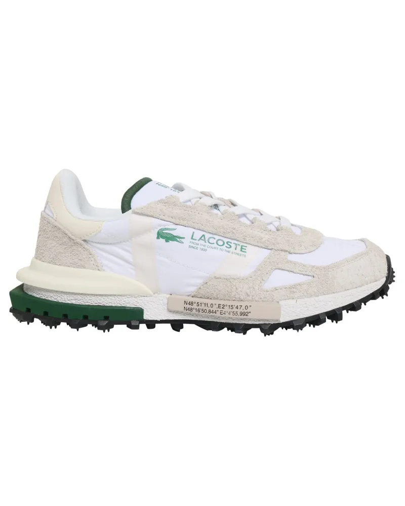 Lacoste Runner Sneaker Elite Active aus einem Leder-Nylon-Mix in Weiß