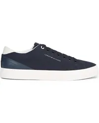 Tommy Hilfiger Sommer-Sneaker aus Canvas mit Label-Schriftzug Marine