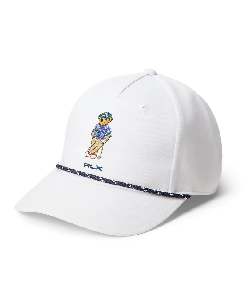 Ralph Lauren RLX-Cap mit Polo-Bear-Aufnäher in Weiß