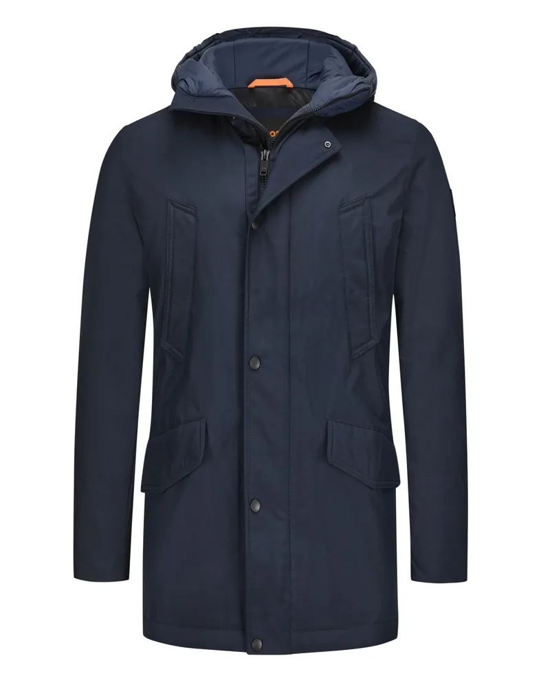 HUGO BOSS Warmer Parka mit gesteppter Innenseite in Marine
