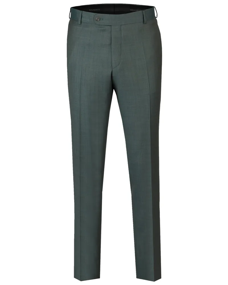 Wilvorst Anzughose aus Schurwolle in Grün