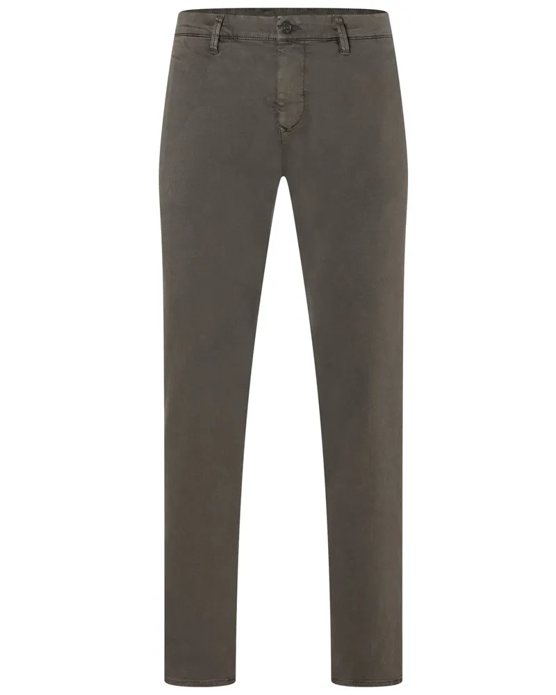 MAC Jeans Chino in Super-Stretch-Qualität, Modern Fit in Oliv