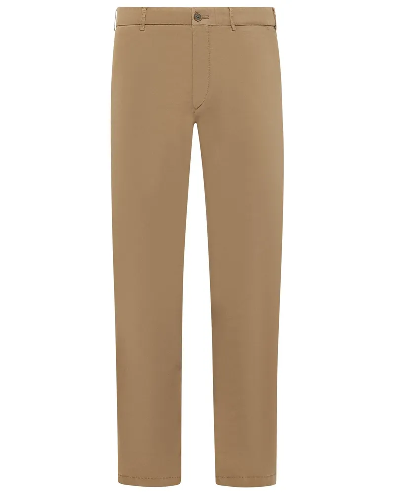 Hiltl Summer Popeline-Chino Taura mit Lyocell, Slim in Beige
