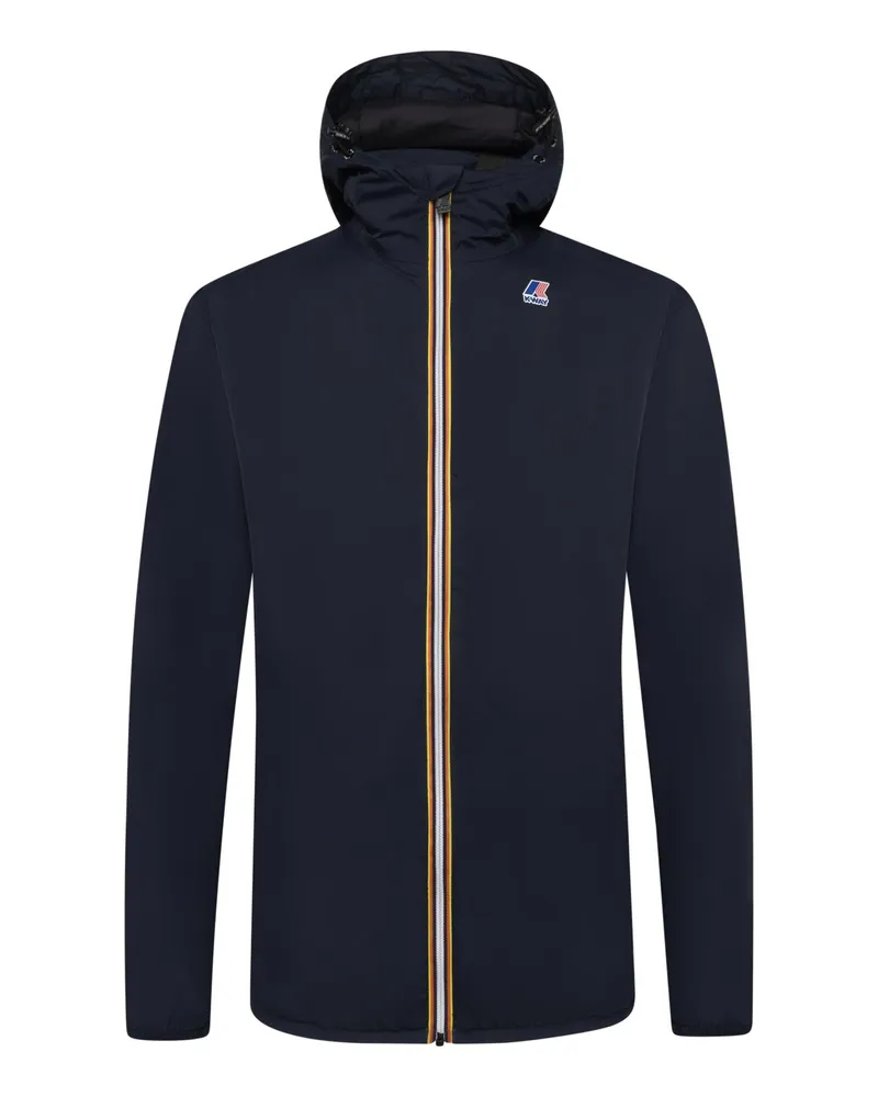 K-Way Wasserdichte Kapuzenjacke mit Primaloft-Isolation in Marine