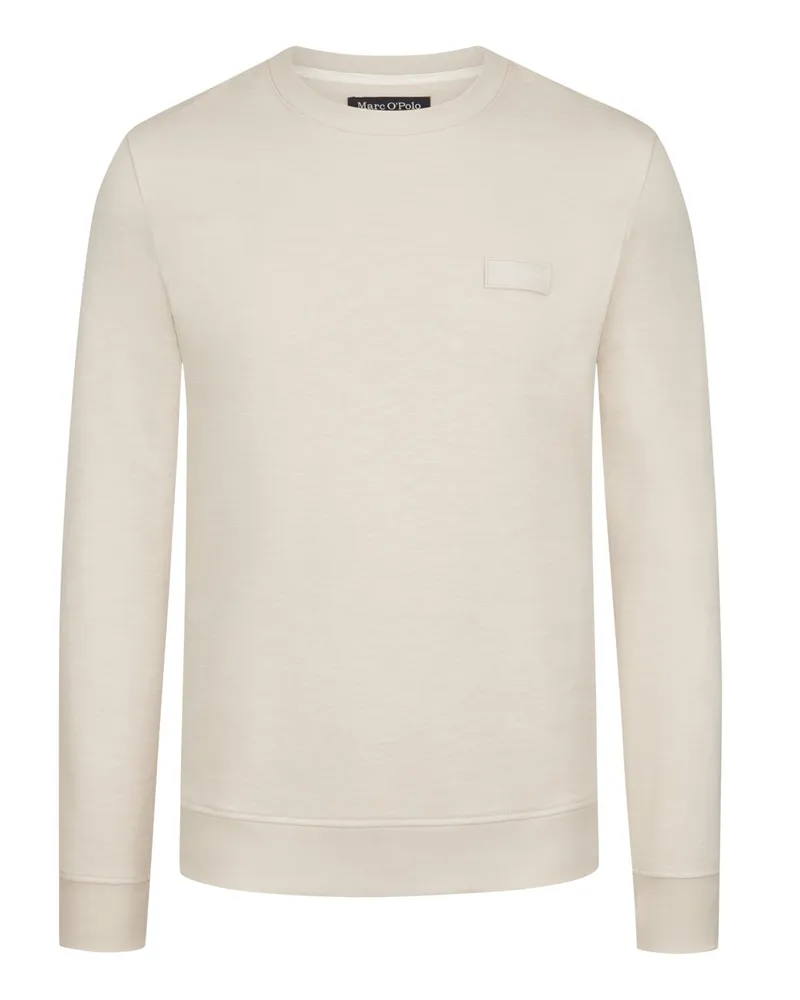 Marc O'Polo Meliertes Sweatshirt, Regular Fit in Offwhite