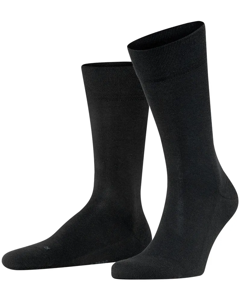 Falke Für Diabetiker geeignete Socken London aus Baumwoll-Stretch in Schwarz