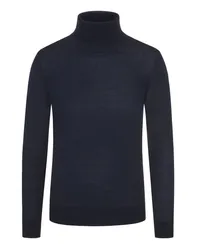 Tom Rusborg Rollkragenpullover aus Merinowolle Marine