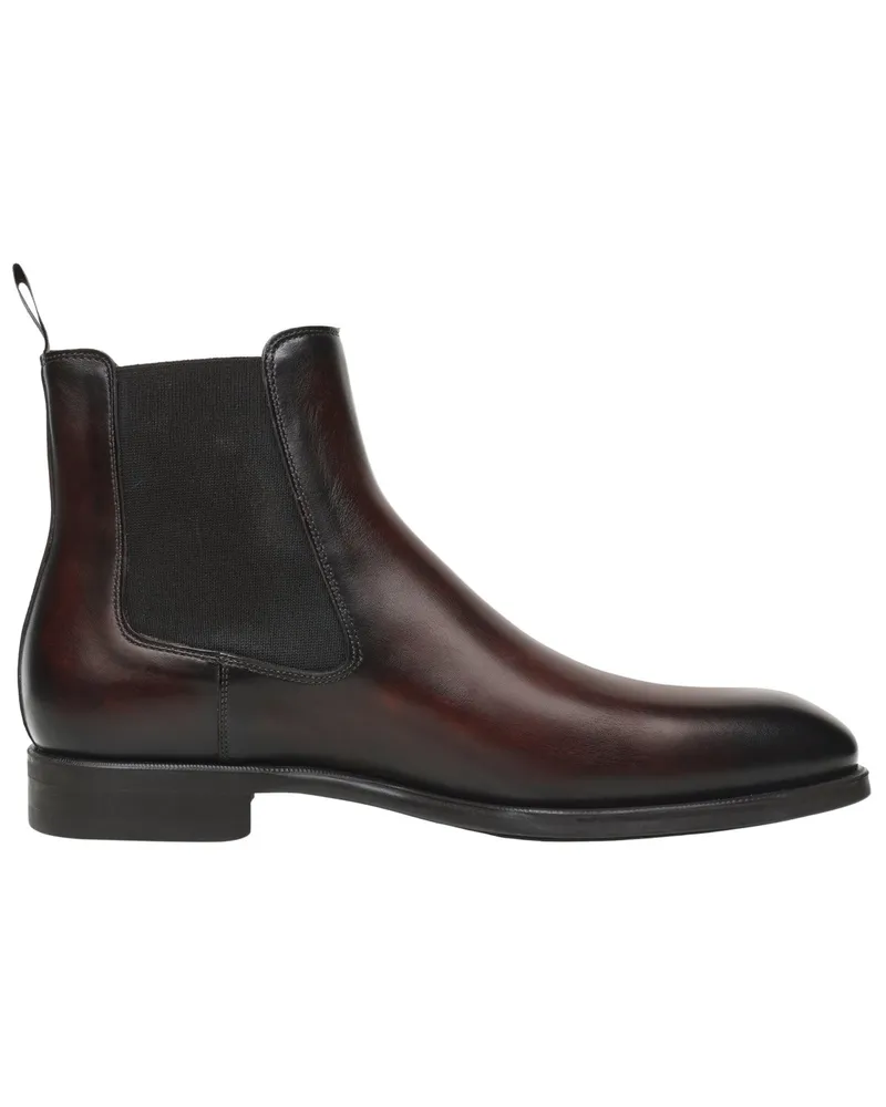 Magnanni Chelsea Boots aus weichem Wildleder mit rutschfester Sohle in Braun