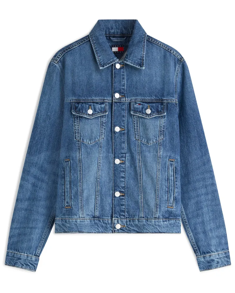 Tommy Hilfiger Jeansjacke Ryan aus Baumwolle mit Logo-Stickerei, Regular Fit in Denim