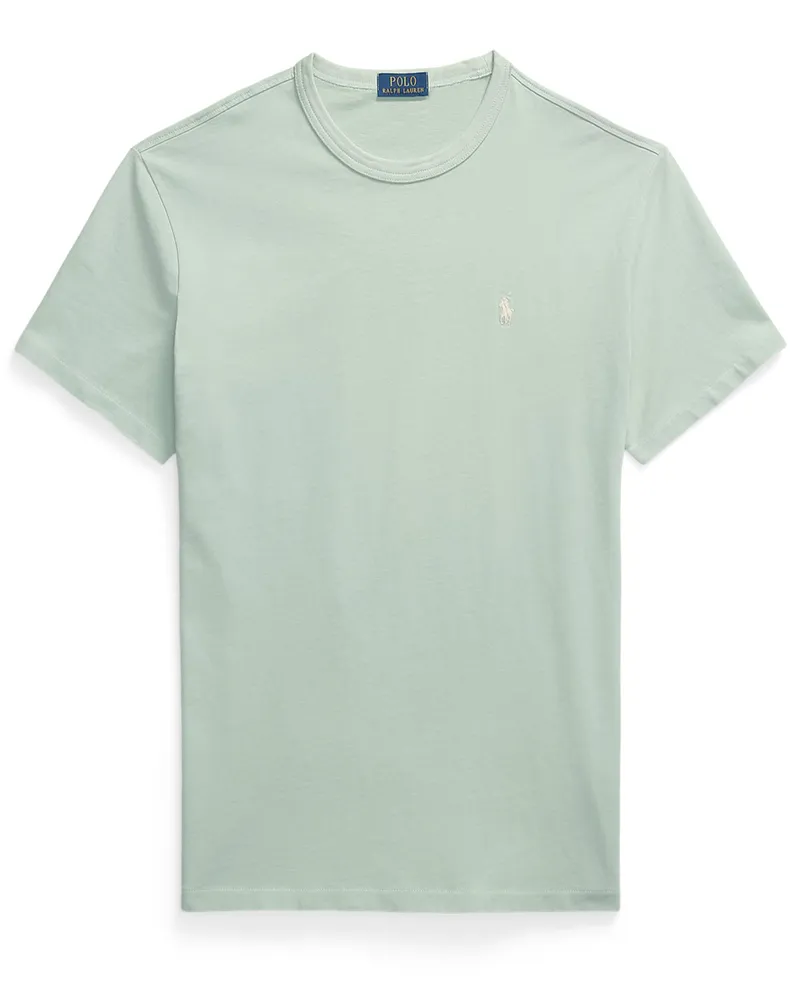 Ralph Lauren T-Shirt aus Baumwolle mit Logo-Aufnäher, Classic Fit in Mint