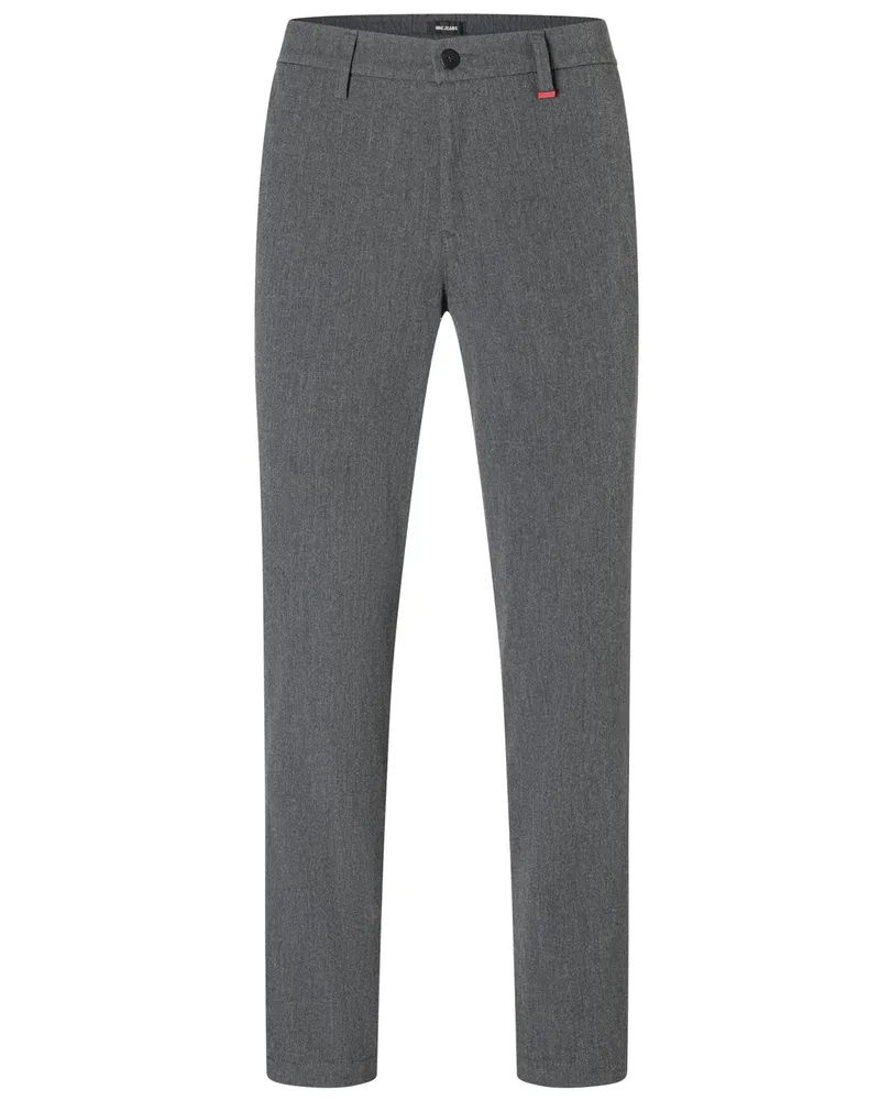 MAC Jeans Chino Traveller aus CARBONIUM® Gabardine mit elastischem Komfortbund , Modern Fit in Anthrazit
