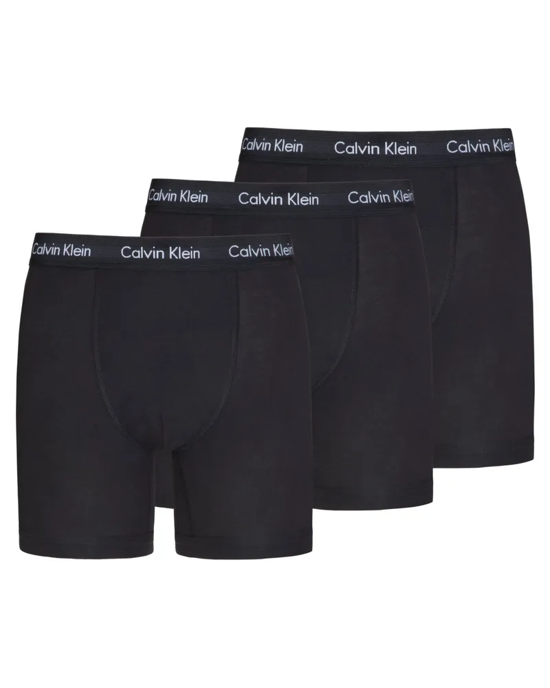 Calvin Klein 3er Pack Boxer Trunks mit Stretchanteil und Label-Bund Schwarz