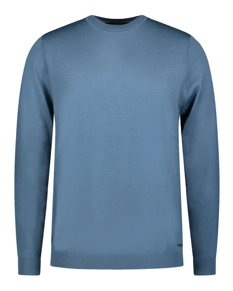 Roy Robson Leichter Pullover aus Merinowolle in Blau