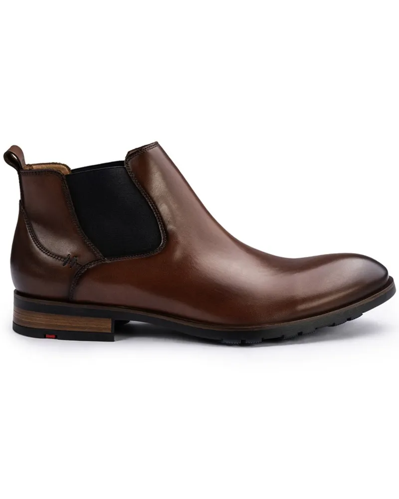 Lloyd Chelsea Boots DRAMON 315 aus Glattleder mit Zuglasche in Cognac