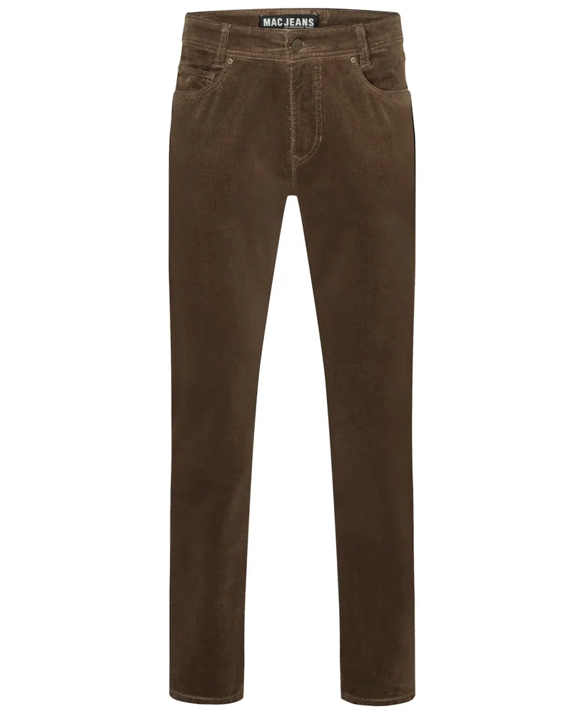 MAC Jeans 5-Pocket Cordhose Arne mit Stretchanteil, Modern Fit in Cognac
