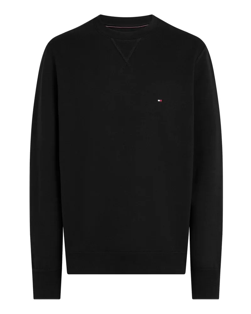 Tommy Hilfiger Softes Sweatshirt mit Overlock-Nähten in Schwarz