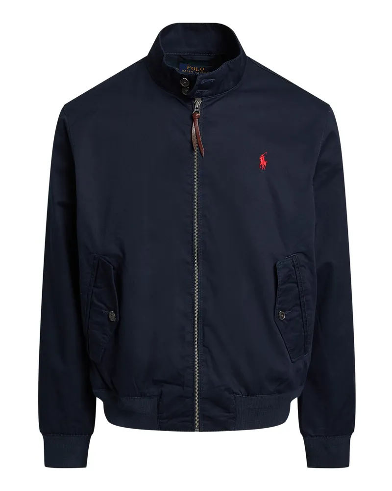 Ralph Lauren Leichter Blouson aus Baumwolle mit Logo-Stickerei in Marine