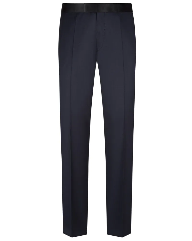 HUGO BOSS Smoking Hose Genius aus Schurwolle, Slim Fit in Marine