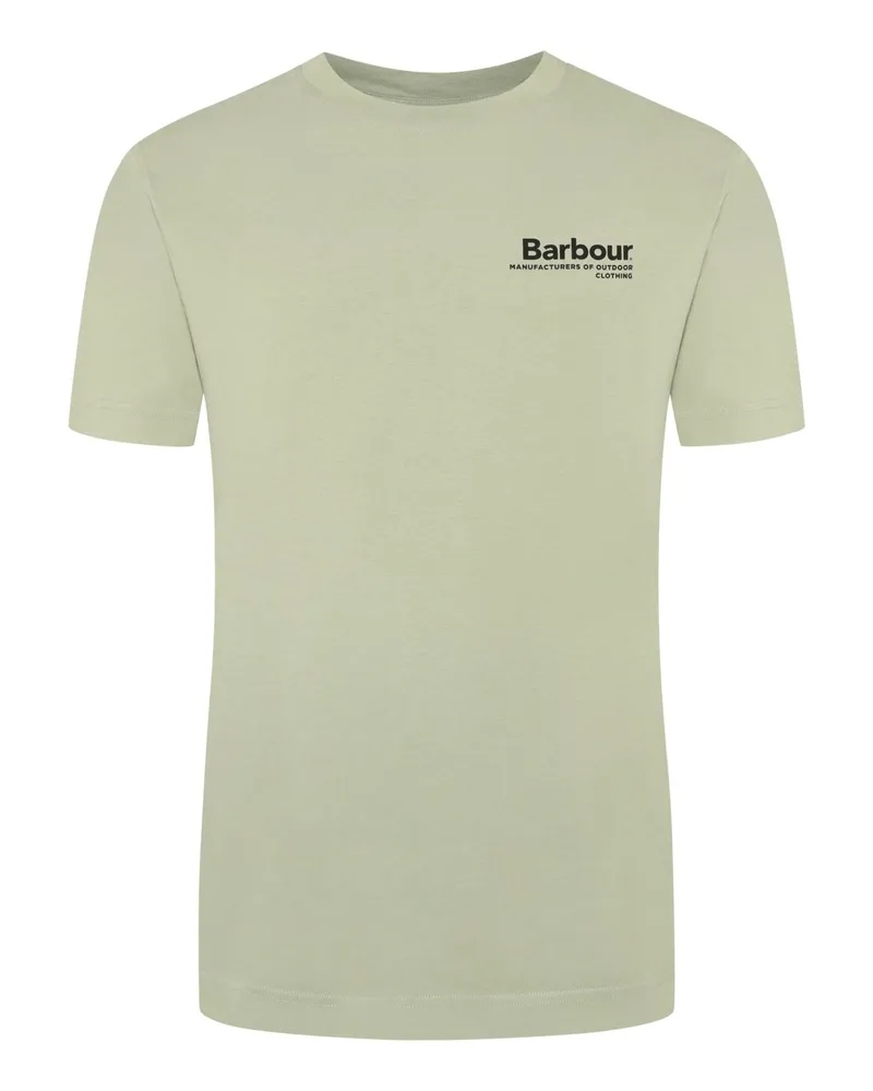 Barbour Softes T-Shirt aus Baumwolle mit Rückenprint, Relaxed Fit in Grün