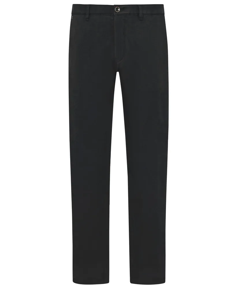 Atelier GARDEUR Glatte Chino Benito, Modern Fit in Schwarz