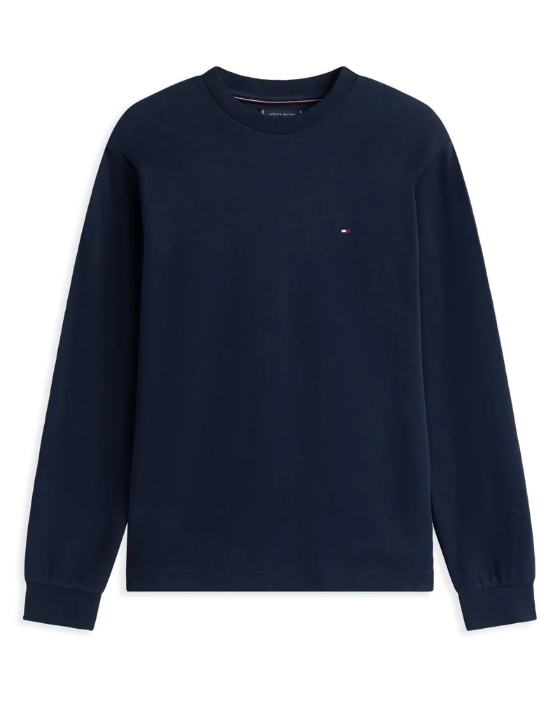 Tommy Hilfiger Longsleeve aus Bio-Baumwolle in Marine