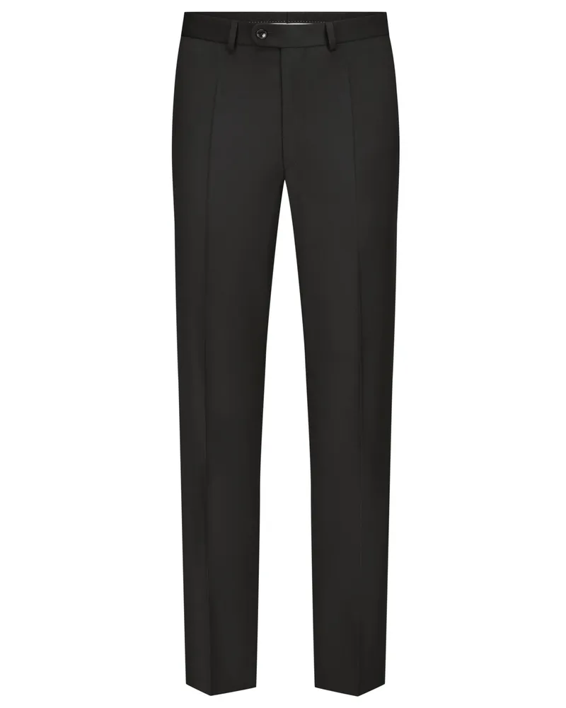 Dressler Businesshose in Super Schurwolle, Shaped Fit in Schwarz