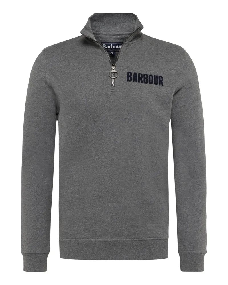 Barbour Sweat-Troyer mit Logo-Schriftzug in Mittelgrau