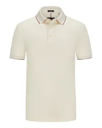 HUGO BOSS Glattes Poloshirt aus merzerisierter Baumwolle, PORSCHE-Edition Beige