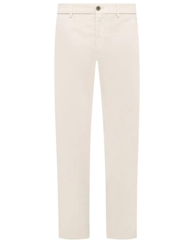 Hiltl Summer Popeline-Chino Taura mit Lyocell, Slim in Kreide