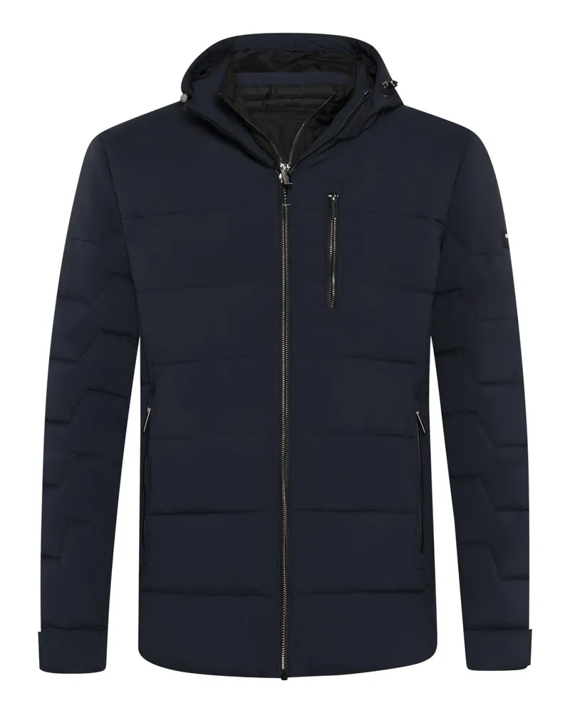 Bugatti Steppjacke FlexCity mit abtrennbarer Kapuze und Sorona-Isolation in Marine