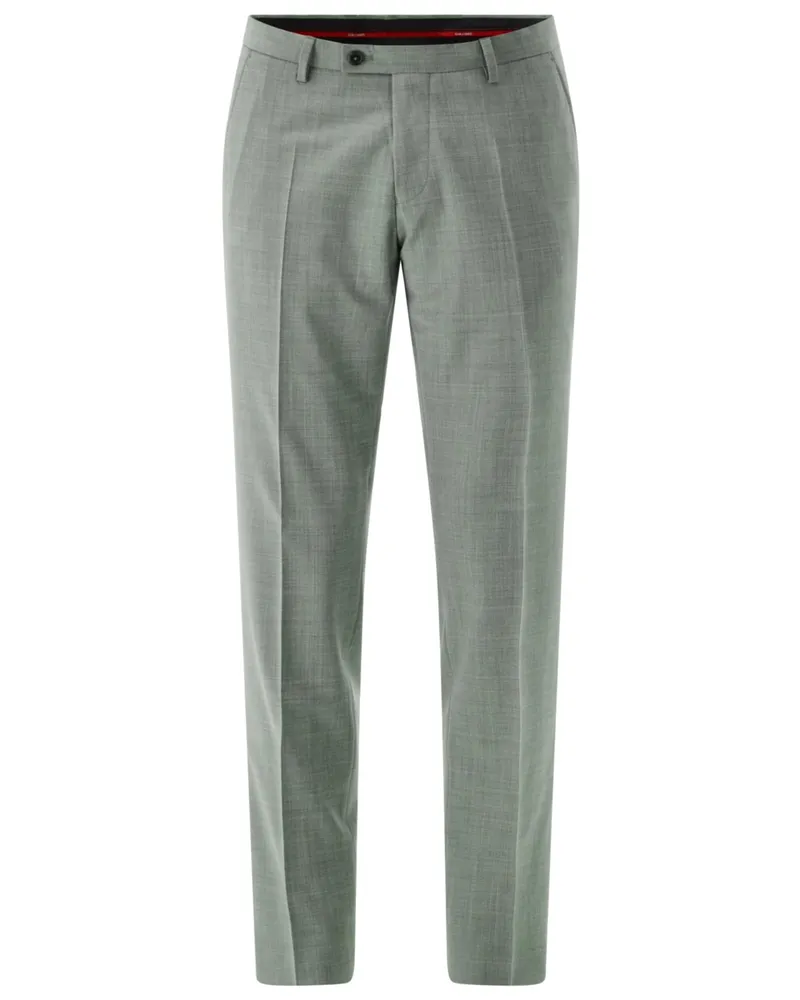 CG Festliche Anzughose aus einem Schurwoll-Stretch-Mix, Slim Fit in Grün