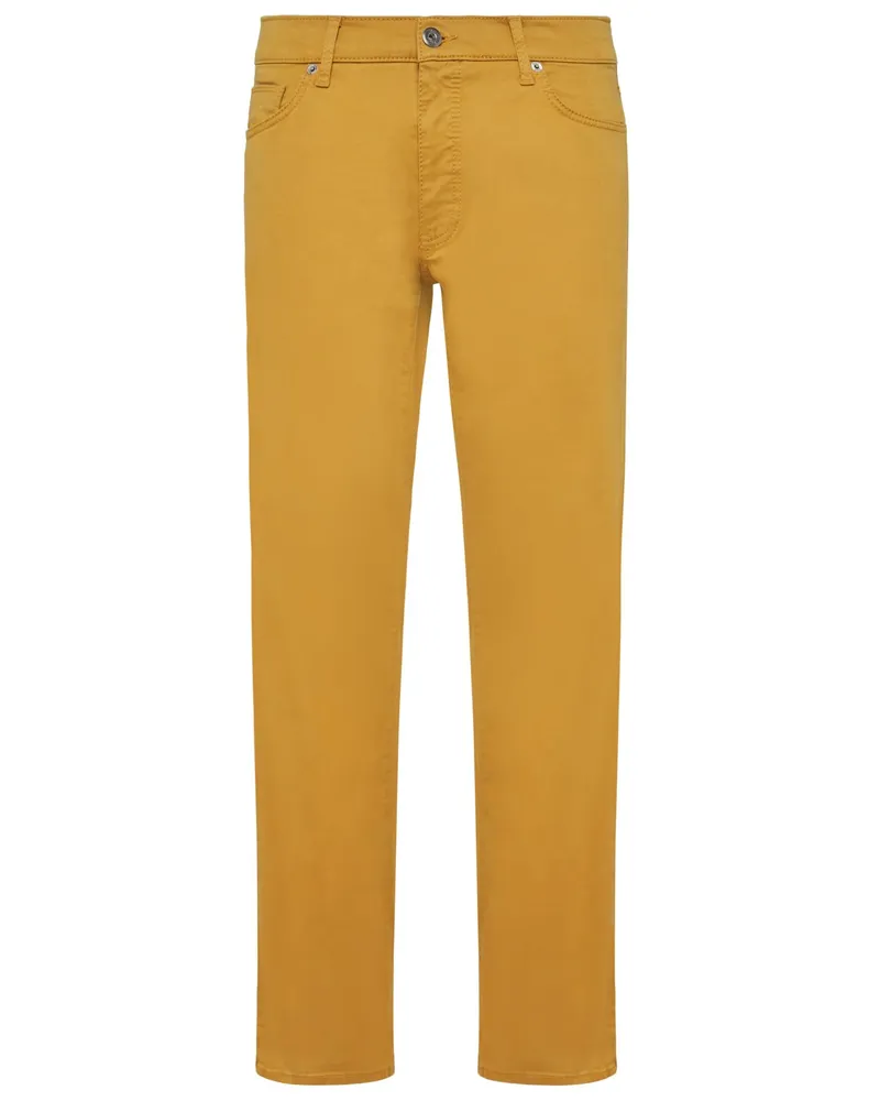 Brax 5 Pocket-Hose Cadiz Marathon, Straight Fit in Gelb