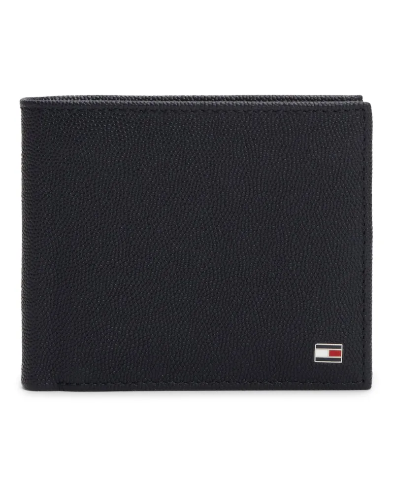 Tommy Hilfiger Bifold-Brieftasche aus Leder mit Emaille-Flag in Marine