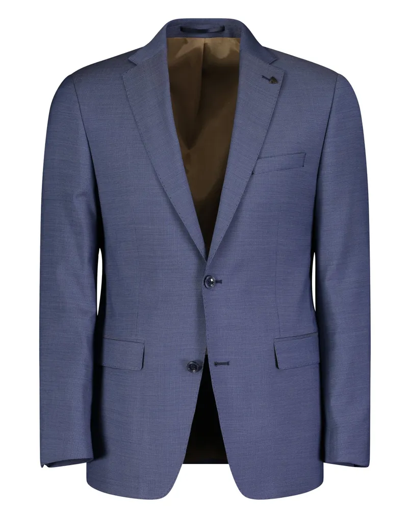 Roy Robson Sakko mit dezenter Struktur und Stretch, Regular Fit in Mittelblau