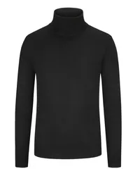 Tom Rusborg Rollkragenpullover aus Kaschmir Schwarz