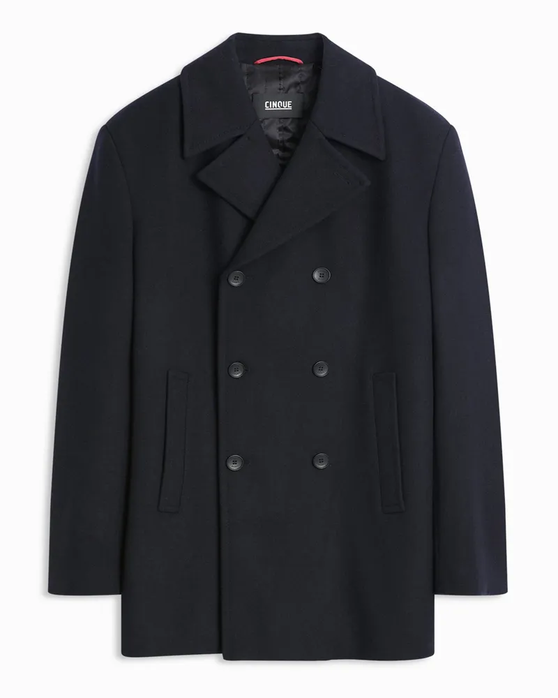cinque Cabanjacke aus einem Wollgemisch in Marine