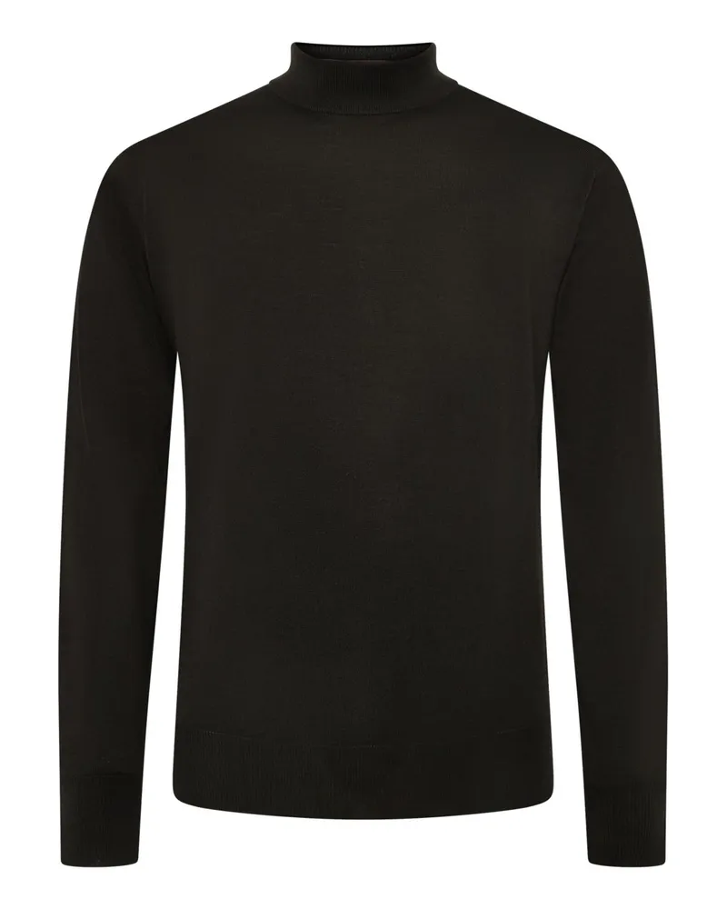 Filippo de Laurentiis Rollkragenpullover aus edler Merinowolle in Oliv