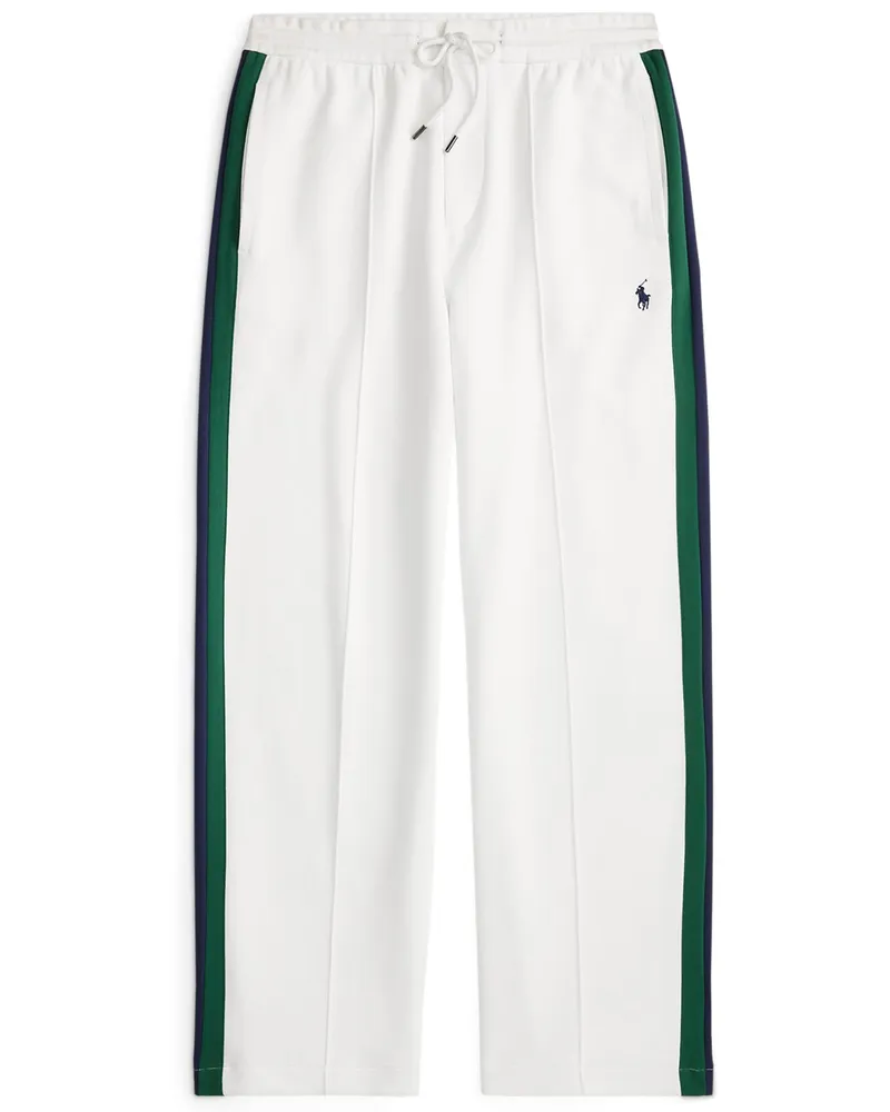Ralph Lauren Sweatpants aus einem strukturierten Baumwoll-Mix in Weiß