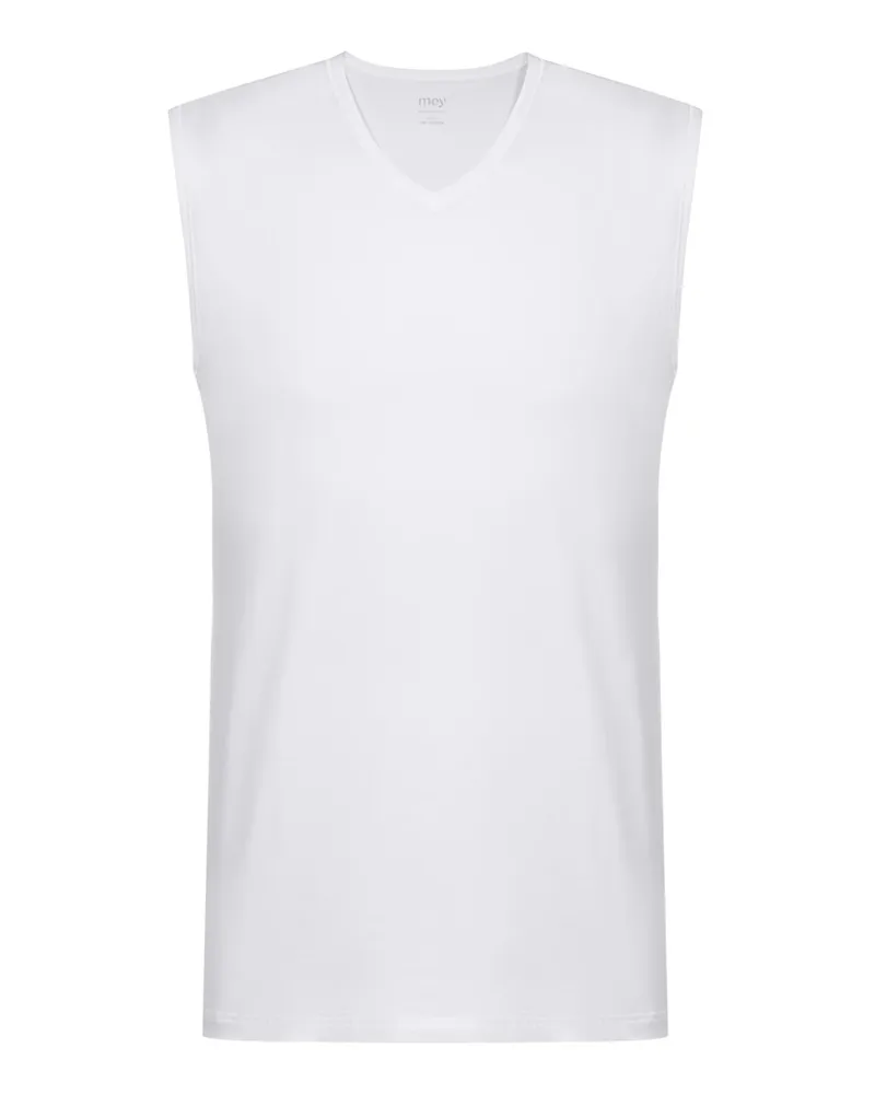 Mey Tank mit V-Neck in COOLMAX®-Ausstattung in Weiß